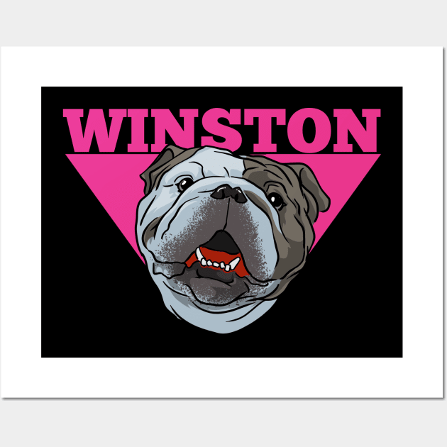 Winston Bulldog Smith Wall Art by EvoComicsInc